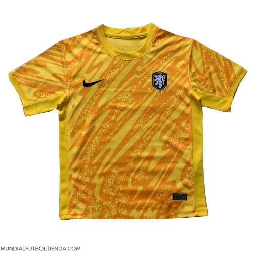 Camiseta Países Bajos Portero Segunda Equipación Replica Eurocopa 2024 mangas cortas
